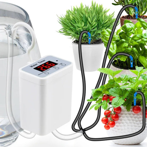 Automatic Plant Watering System — Pump & Programmable Timer for Potted Plants
