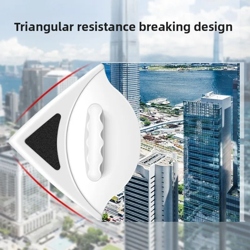 Double-Sided Magnetic Window Cleaner — Clean Both Sides of Glass at Once