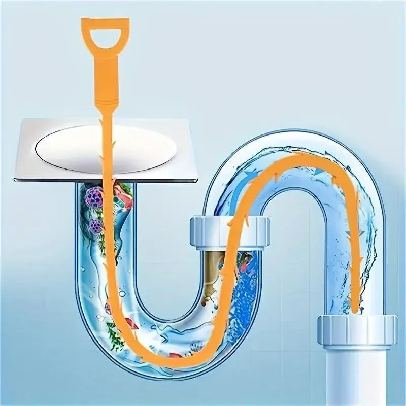 Drain Snake Hair Clog Remover — Unclog Sinks & Showers Without Chemicals