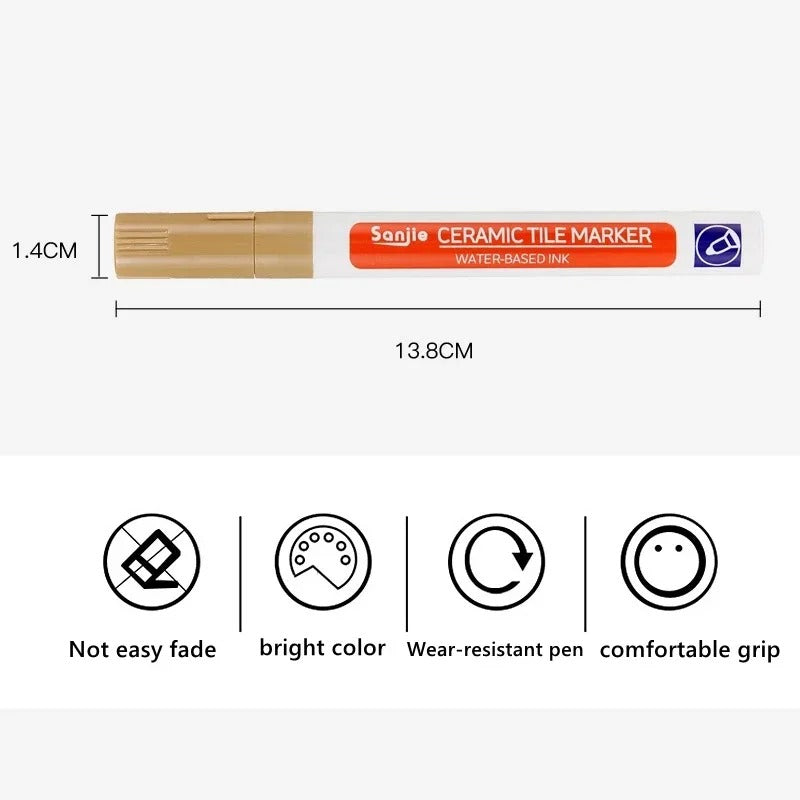 Grout Pen — Restore Dingy Tile Grout to Bright White, No Scrubbing